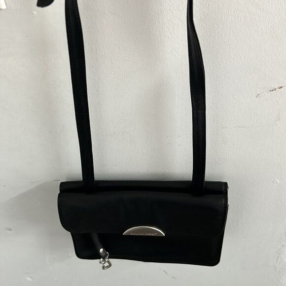 CLAUDIO FERRICI Black Leather Crossbody - Picture 1 of 16